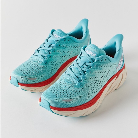 Women's Hoka Clifton 8 Sky Blue - Picture 3 of 4
